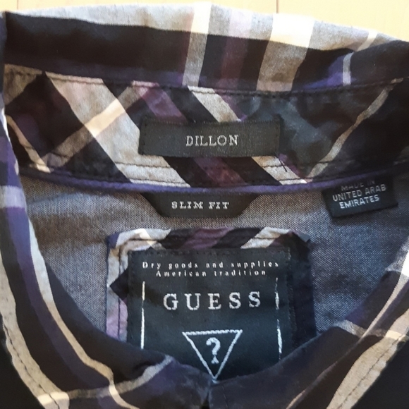GUESS men's plaid shirt - Picture 6 of 6